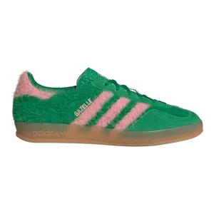 adidas Gazelle Indoor Green Glow Pink Furry Pack JP8342 Women's Sneaker
