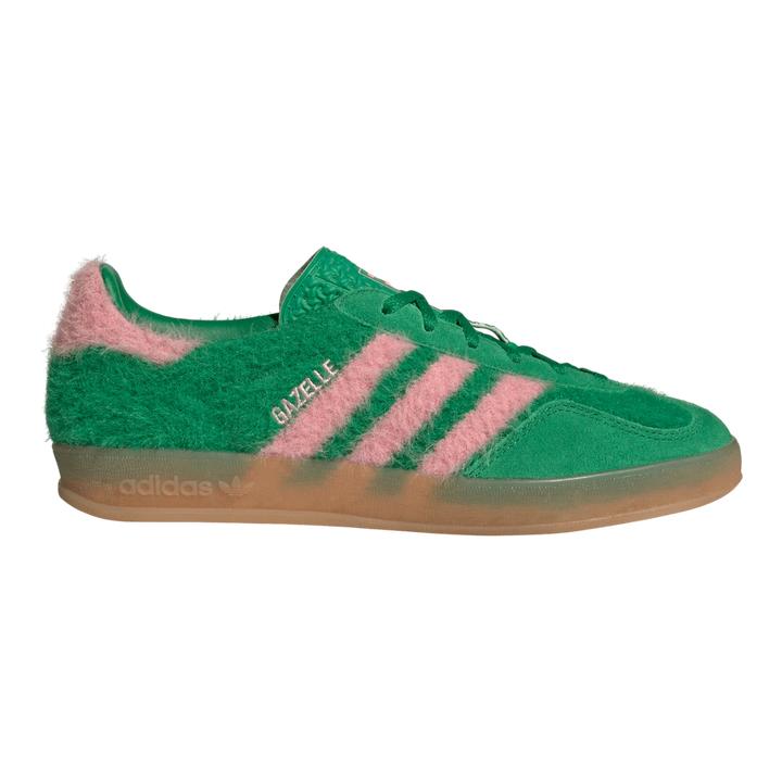 adidas Gazelle Indoor Green Glow Pink Furry Pack JP8342 Women's Sneaker