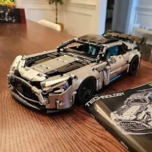 1310pcs Classic Cool Modified Race Car Model Kit, 1:14 Scale, Medium Difficulty, DIY Racing Enthusiasts' Must-Have Collection