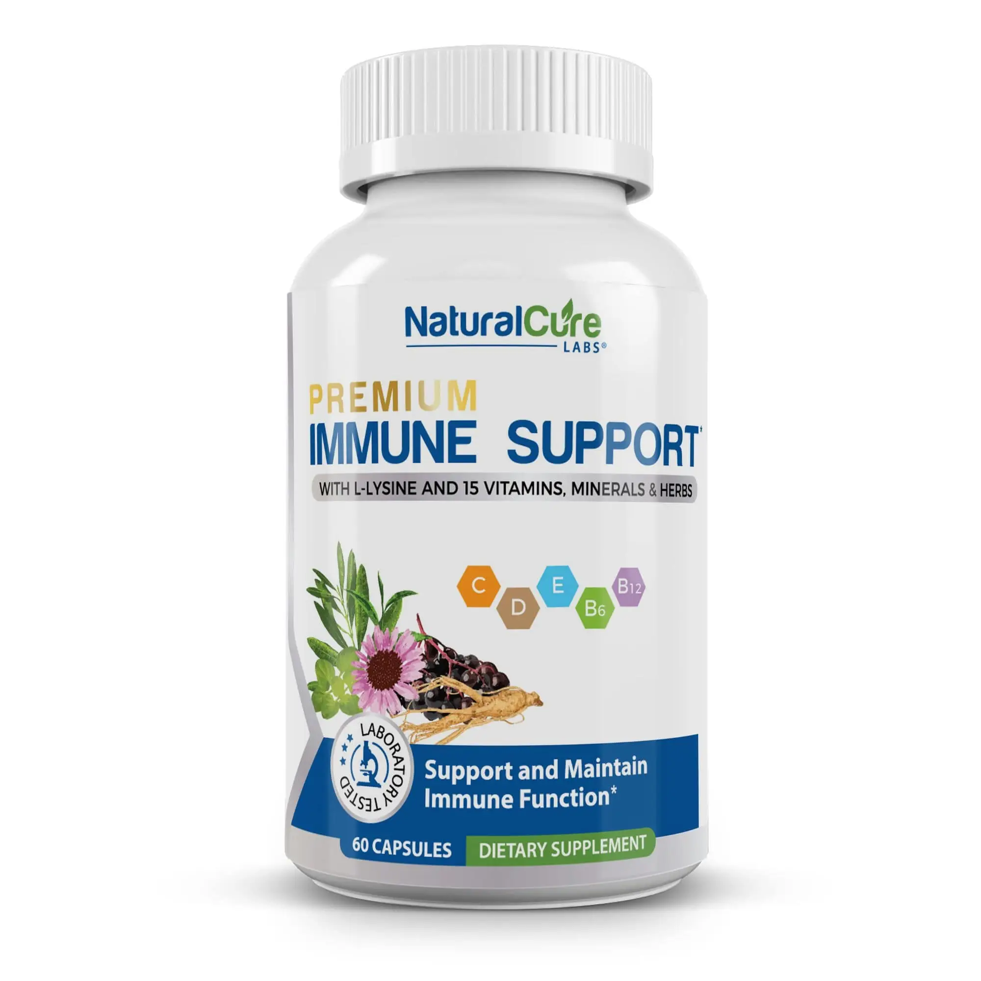 Immune Support 16-in-1 Vitamins, Mineral, Herbs, and Botanicals. Award-winning Blend for Immune Health, 60 Vegan Capsules
