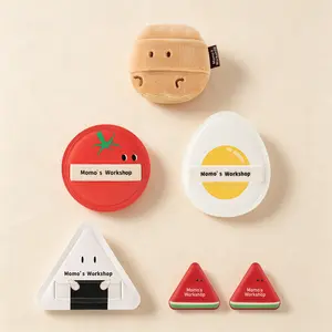 Momo’s Workshop Bento Buddies Makeup Puff Set – Wet & Dry Beauty Blender Sponges for Foundation, Setting Powder & Concealer, Mini Detail Puff Included, Soft Full-Coverage Makeup Applicator Kit,Individually packaged, Travel-friendly&Hygienic.