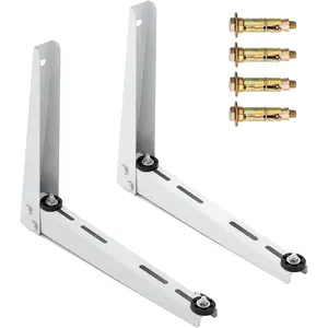 Mini Split Wall Mounting Bracket for 7000-15000 BTU Air Conditioner Heat Pump Unit, Heavy Duty Foldable Support for Ductless Mini Split HVAC Compressor