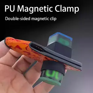 PU Leather Magnetic Chocolate Powder Clips Set, Multiple Styles Available, Fits Chinese Eight/billiard Nine Ball/snooker Cues, Perfect Gift, Billiard Cue Stick, Billiards Accessories