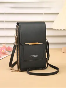 Women Wallet Crossbody Phone Purse Touchscreen Mini Flip Bag Multi Card Slot Anti Theft Sling