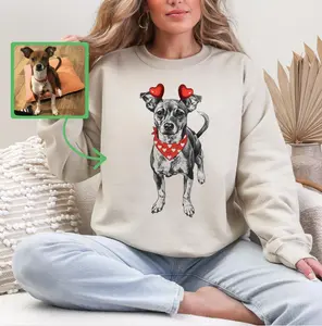 Custom Pet Valentine's Day T-Shirt or Sweatshirt DTG Printed