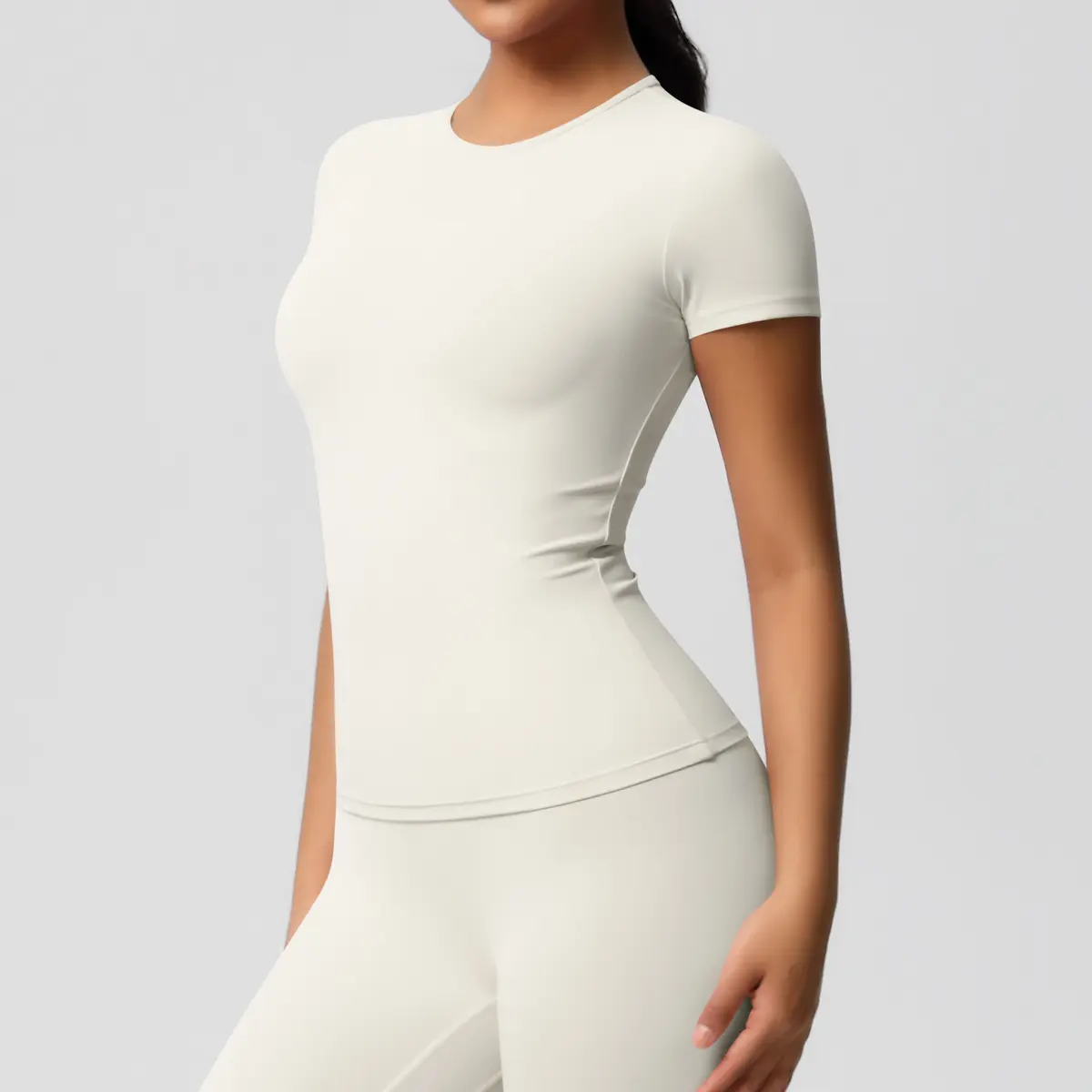 7103 Short Sleeve   Light Ivory