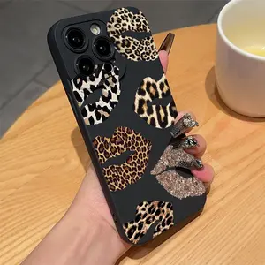 Leopard Print Anti-Drop Shockproof Phone Case, Compatible with Apple & Samsung Models, Perfect Gift for Women, Girls, Boyfriends, Accessories