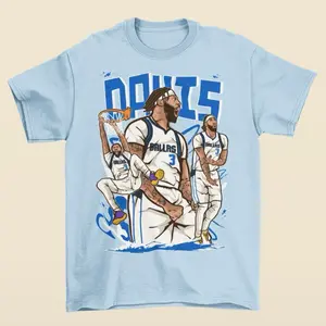 Anthony Davis Cartoon Style Dallas Basketball T-Shirt