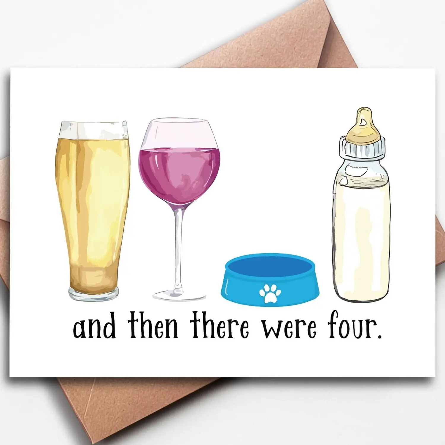 Lovely Baby Shower Card, Funny New Baby Congratulations Card for New Mom Dad Parents