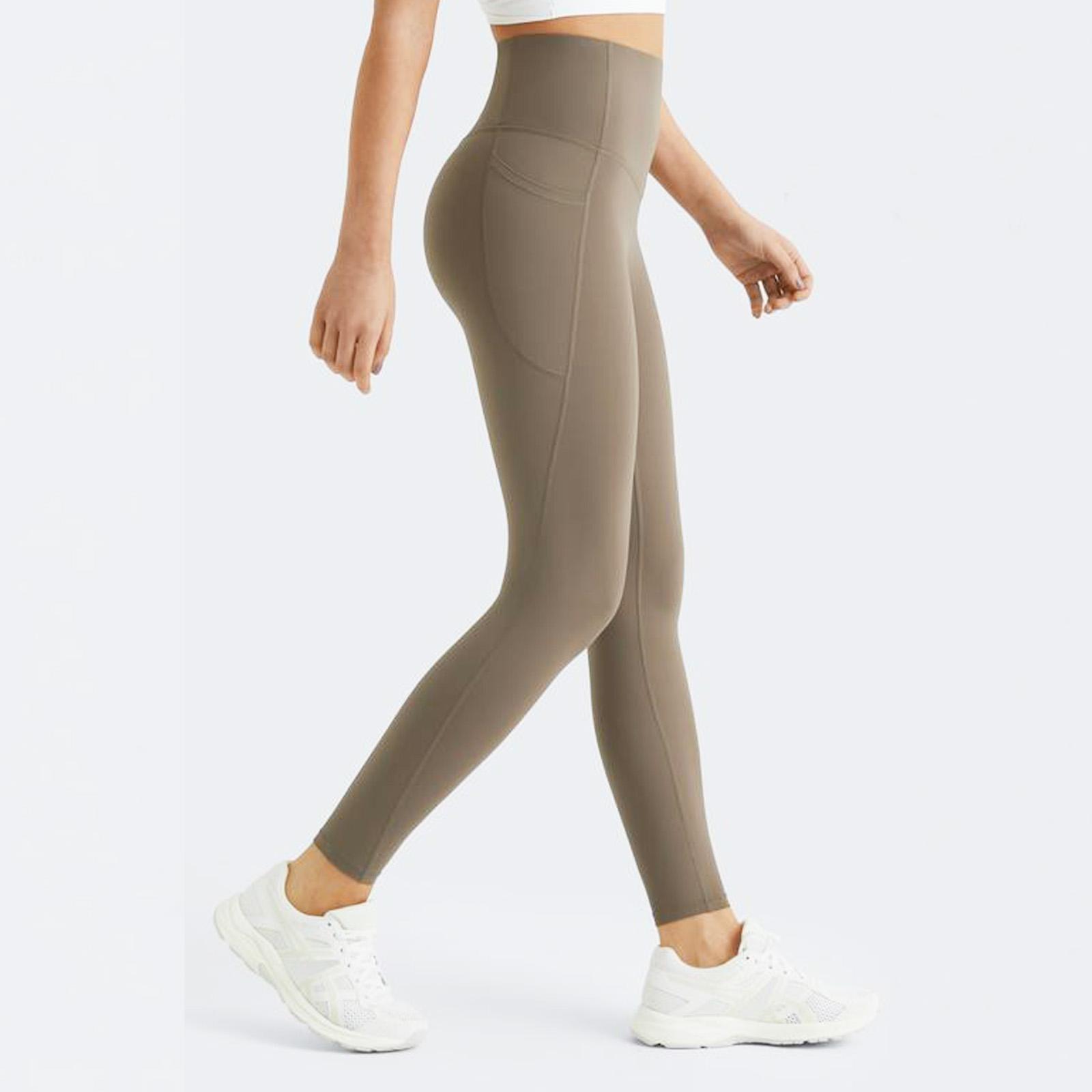 Tummy Control Butt Lifting High Waisted Yoga Leggings for Women with Pockets Breathable Fitness Pants