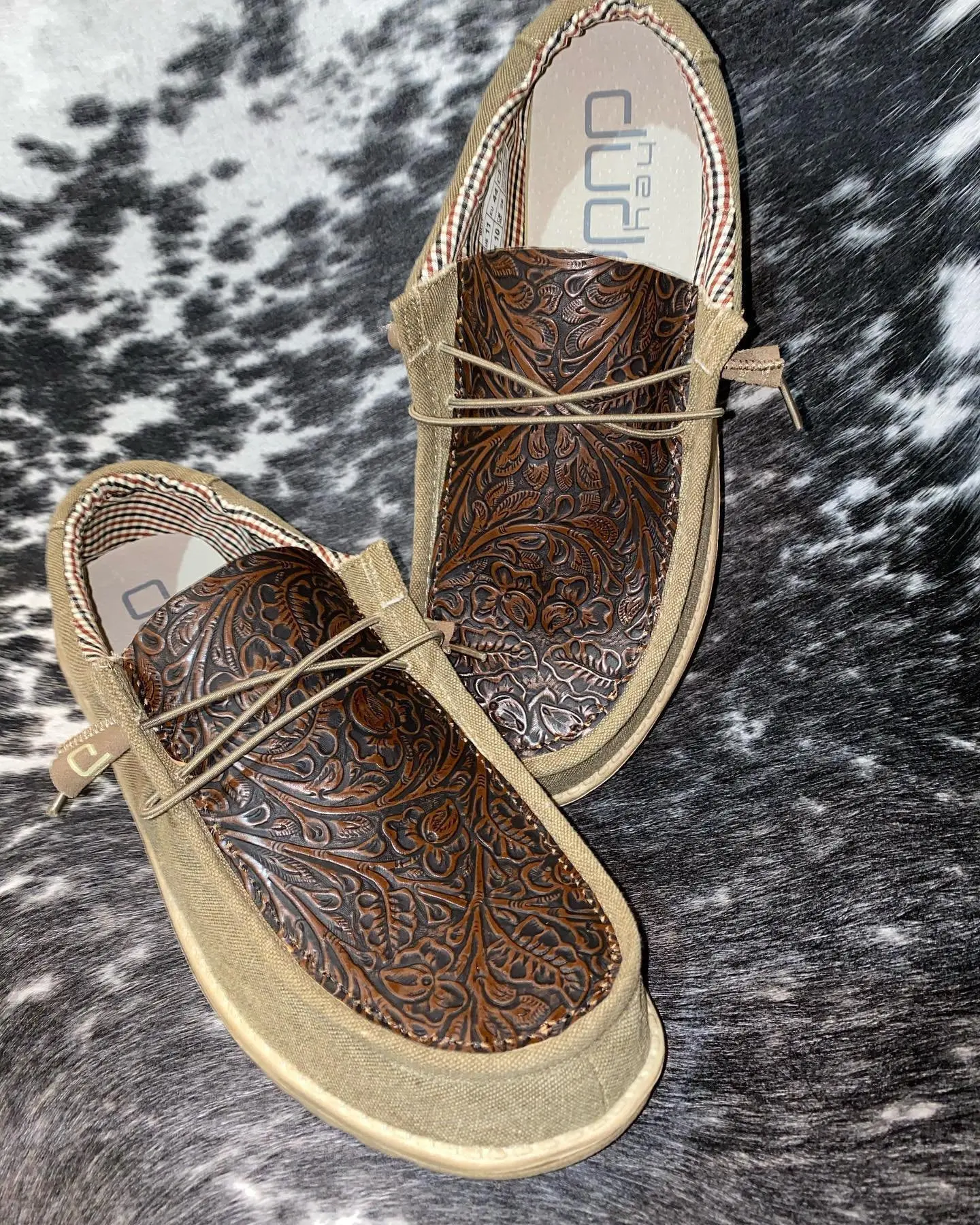 MENS Custom Tooled Leather Shoes