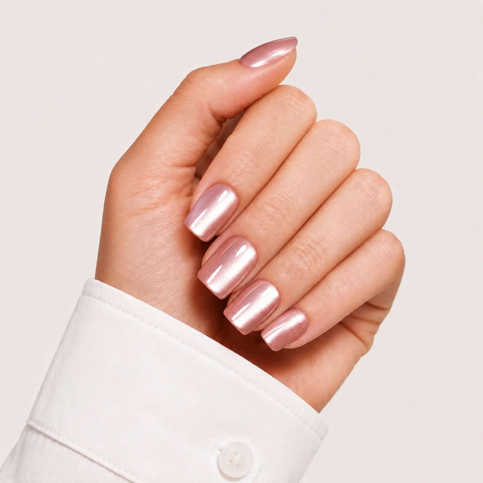Moonlit Rose Cat Eye - Short Square