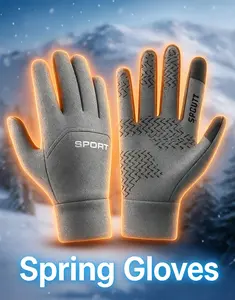 Spring Gloves Touchscreen Compatible Full-Finger Protection Extreme Warmth Waterproof Windproof Washable Ideal for Daily Activities  Spring gloves for men Multifunctional