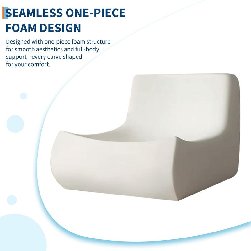 Garvee Bean Bag Couch, Oversized Fireside Chair Bean Bag Sofa with Ottoman for Adults, Togo Loveseat Sofa with High Density Comfortable Foam for Living Room, Bedroom Office, Green