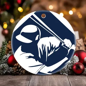 Christmas Ornaments What Is The Best Batting Stance In Mlb The Show 24 Batter Up X-Mas Circle Tree Holiday Birthday New Year