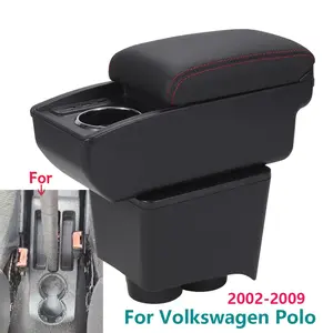 For Volkswagen Polo Armrest new For VW POLO Mk5 6R Vento Car Armrest 2012-2018 Dedicated Storage Box Interior Volkswagen Polo 2002-2009 Car Armrest Box