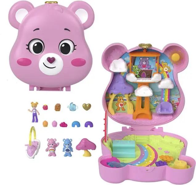 Polly Pocket x Care Bear Compact Playset and Accessories  [COLLECTIBLES] figurine/statue