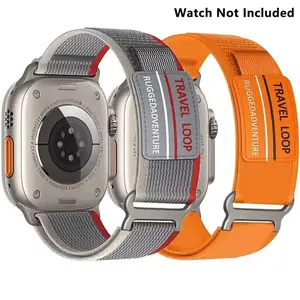 Nylon Watch Band, Watch Band for Apple Watch Ultra Band 44mm 49mm 42mm 45mm Sport Band, Bracelet for iWatch Series 9 7 6 5 8 SE, Wearable, Smartwatch Strap, Smart Watch Straps, Smart Watch Accessories for Rugged Adventure