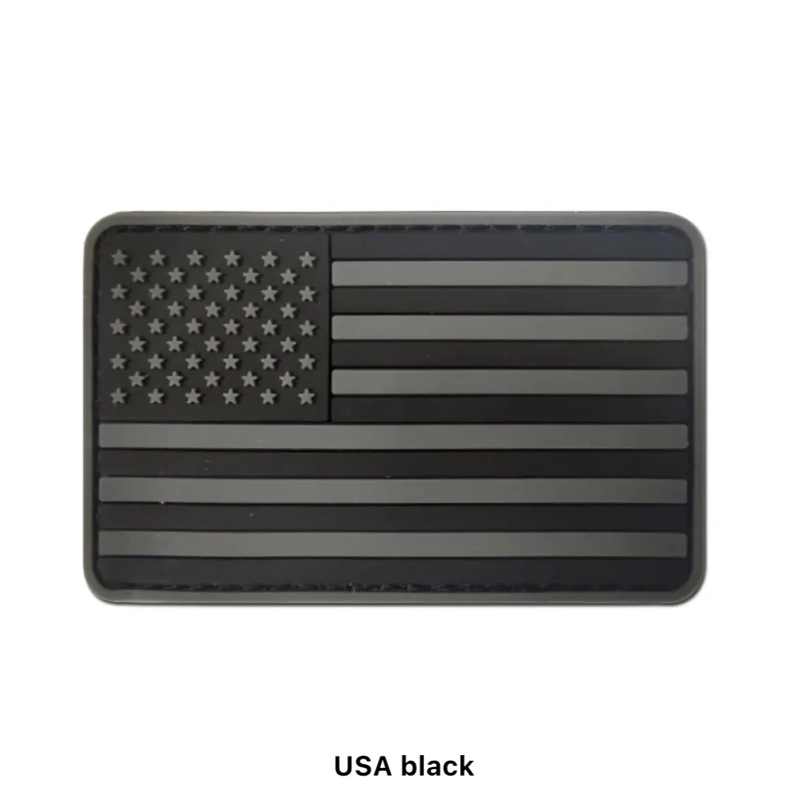 USA American Flag Tactical Patch 3.3"X2" PVC Rubber ACU Light *A* for Military and Outdoor Use