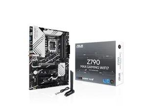 ASUS Z790 MAX GAMING WIFI7 Intel Z790 (LGA 1700) ATX motherboard with PCIe 5.0, three M.2 slots, 14+1 DrMOS, DDR5, WIFI 7, Realtek 1Gb LAN, HDMI, USB 20Gbps Type-C, Thunderbolt (USB4) , Aura Sync