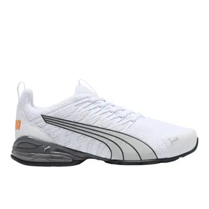 PUMA Mens Voltaic Evo Wide Running Sneakers Shoes - White
