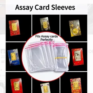 Assay Card Sleeves for Gold & Silver Bars – Fits PAMP, Perth, Valcambi