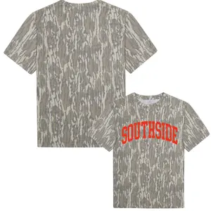 Southside Bottomland Camo Shirt, Streetwear Outdoor Graphic Tee, Casual Lifestyle