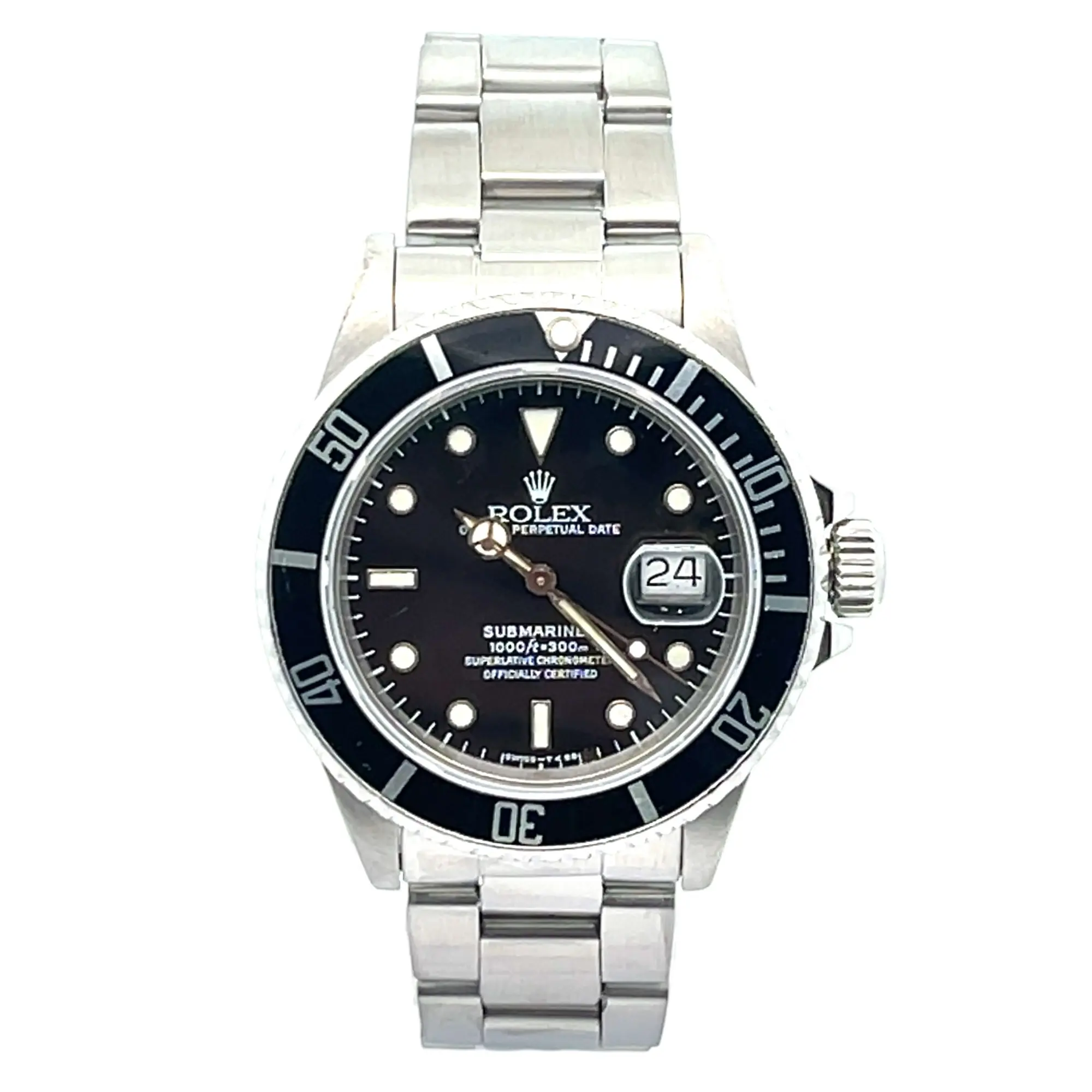 Rolex Submariner Date Vintage 16800 Tritium Black Dial 40mm - No Papers