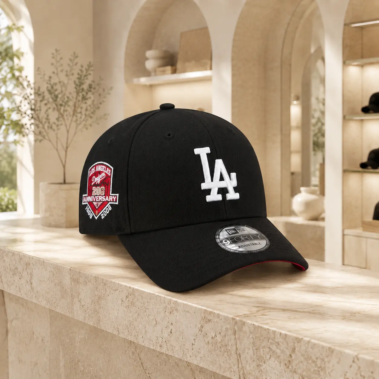 New era Ballpark Style Cap Colored Undervisor Snapback Hat Commemorative Crown Emblem LA Monogram Structured Streetwear #labaseball #streetwearstyle #customcaps #capstyle