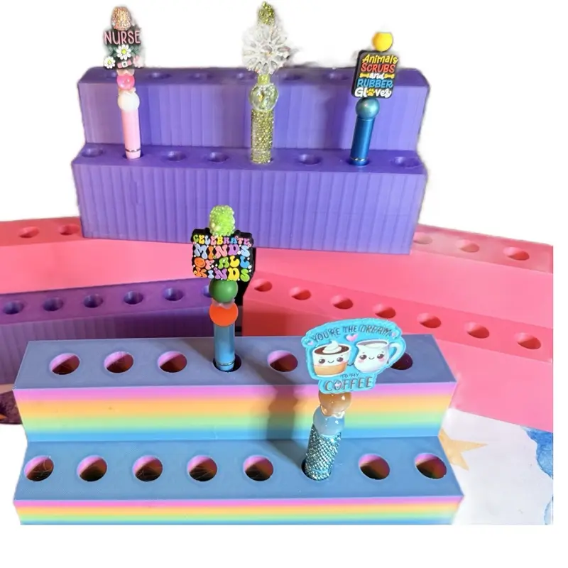 **LIVE CLAIM** 2 TIER STAND FOR REGULAR OR RHINESTONE PENS.  BOTH FIT NICELY.  MULTIPLE COLOR OTIONS AVAILABLE E