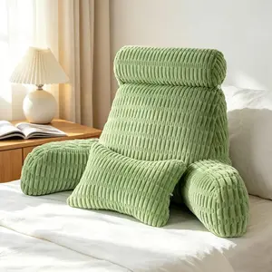 Reading Pillow for Bed,  Rest Bed Pillow for Sitting Up with A Cylindrical Pillow and  Pillow,  Support Pillows for Bed Sitting Up, Upright Husband Pillows for Adults & (18 Inch)