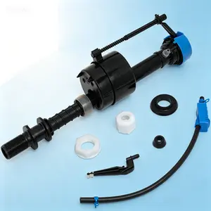 Universal Toilet Water Fill Valve, Black 7381125-400.0070A, Efficient Water Control, Durable Replacement Part, Adjustable Height, Universal Fit, Easy Installation, Corrosion-Resistant