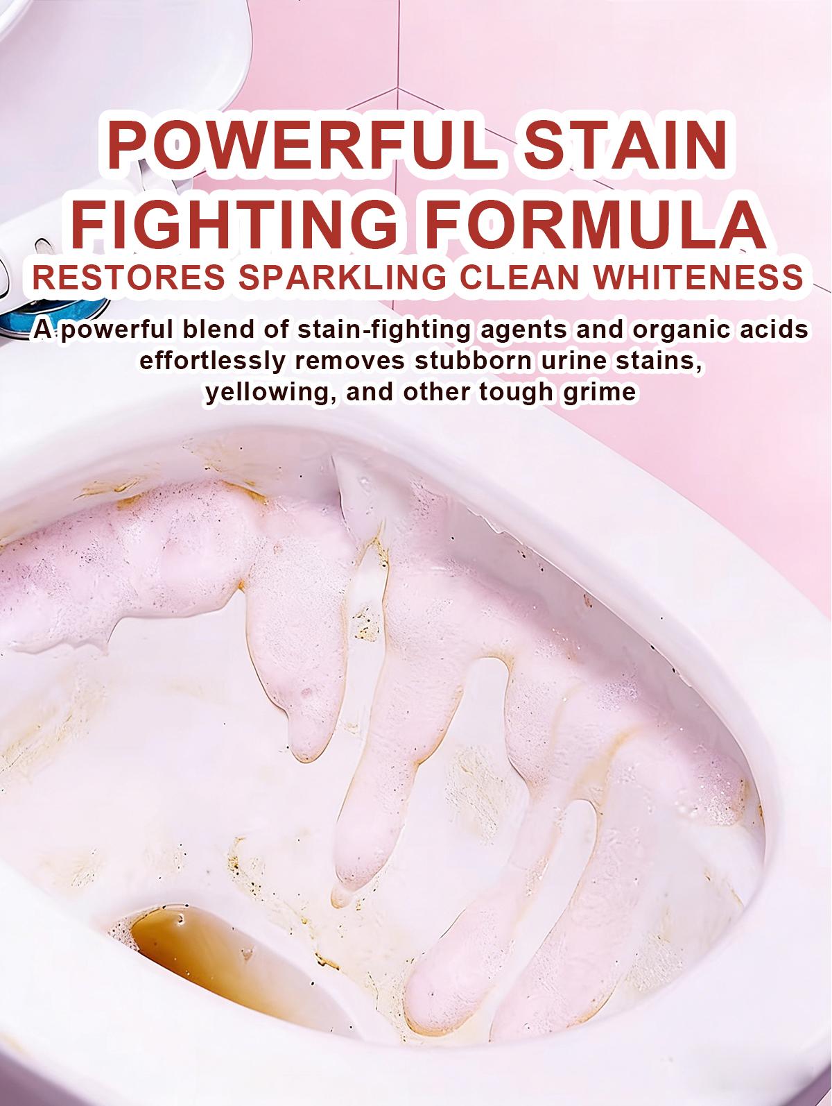 [mothersdaygift]  Bathroom Cleaning Foam Spray (10.58 oz) — Long-Lasting Rose Scent; Removes Hard Water Stains, Toilet Grime, and Soap Scum from Various Surfaces