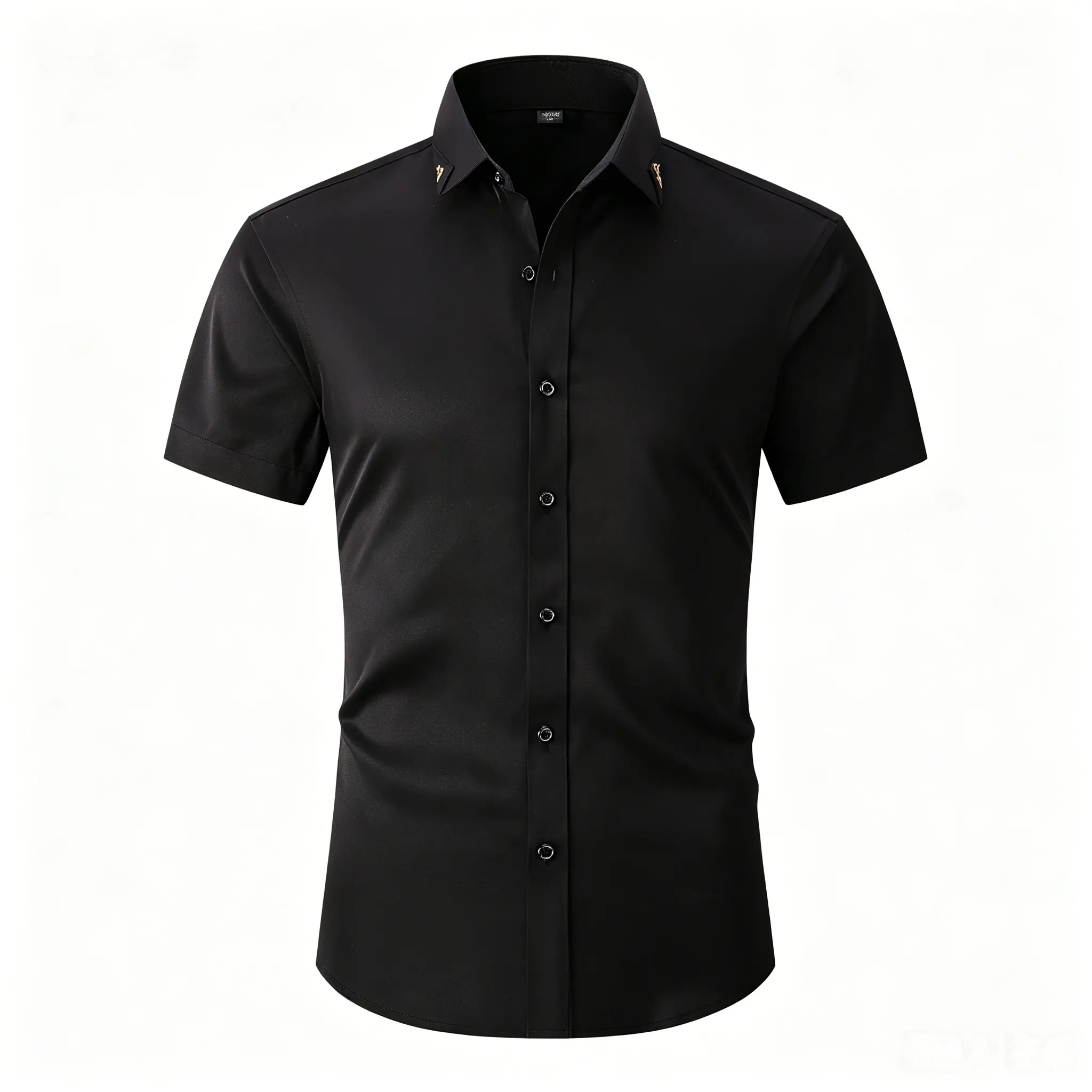 Men’s classic short-sleeve summer shirt—simple, high-end business menswear shirt; casual business styling; comfortable fabric for easy wear; slim fit; available in multiple colors; suitable for business, leisure, outdoor activities, and various occasions.