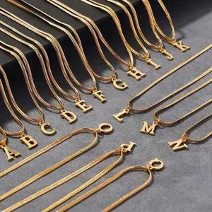 VENOCO Gold initial Dainty necklace For Women,DaintyGold Letter Necklace Tiny A-Z Pendant ChokerNecklace Trendy Cute Personalized MonogramName Necklace Gold Jewelry Necklace for Teen Girls Gift
