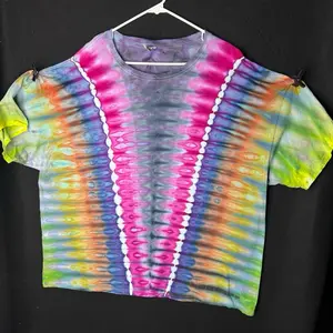 SIZE 3X handmade ice tye dye mandala t shirt 100% cotton