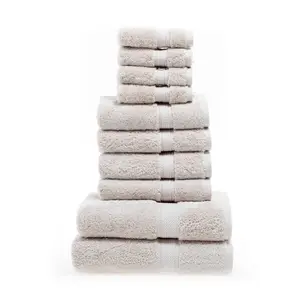 Superior Madison Egyptian Cotton Pile Plush 10-Piece Towel Set