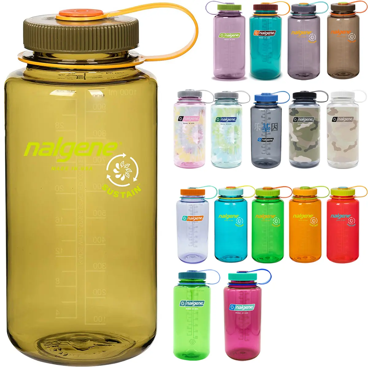 Nalgene Sustain 32 oz. Wide Mouth Water Bottle
