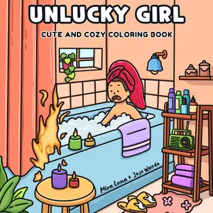 Unlucky Girl: A Parody Coloring Book of clumsy and unfortunate Girl Moments: 36 Hilarious Hand-Drawn Scenes for Adults and Kids
