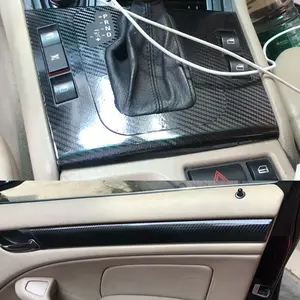 For BMW 3 Series E46 1999-2004 Car-Styling 3D/5D Carbon Fiber Car Interior Center Console Color Molding Sticker Decals Parts