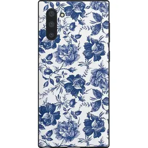 Rose to Fame | Blue & White Rose Floral Samsung Case