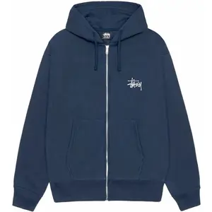 Stussy Basic Stussy Zip Hoodie Navy