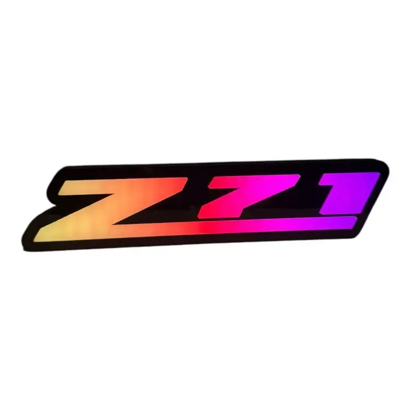 LED Z71 Grille Badge Decoration – RGB Light-Up Emblem (Chevy Silverado, Tahoe, Suburban, Colorado)