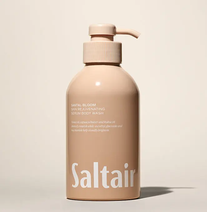 Saltair Santal Bloom Body Wash - Skin Rejuvenating Serum Body Wash - 17 fl oz - Creamy Sandalwood. Sheer Amber. Sensual Musks.