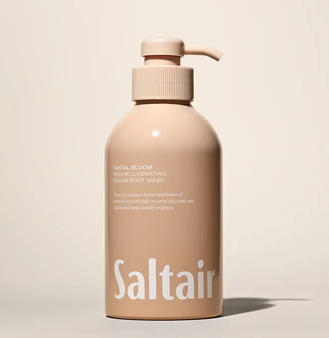 Saltair Santal Bloom Body Wash - Skin Rejuvenating Serum Body Wash - 17 fl oz