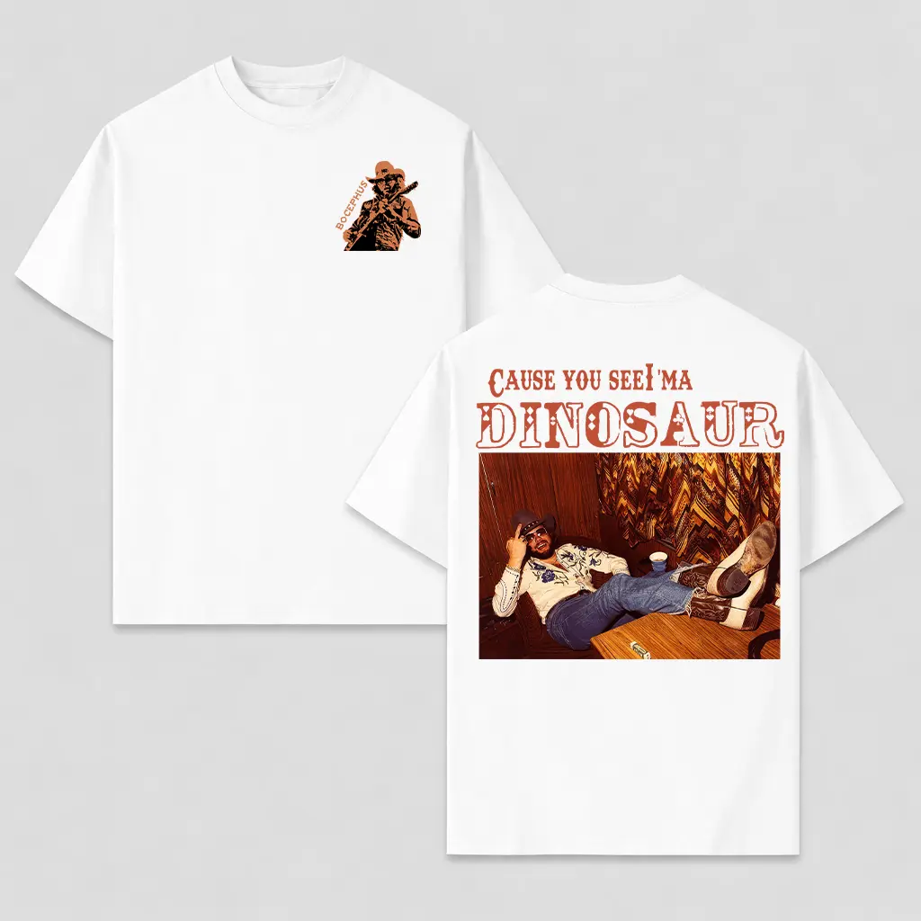 Dinosaur Hank Williams Jr.Bocephus Western Shirt, Retro Boho Hippie Shirt, Unisex T-shirt, Retro Style, Gift for Fanmn, Trendy shirt