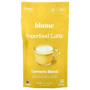 Blume Superfood Latte, Turmeric Blend, Caffeine Free, 4.4 oz (125 g)