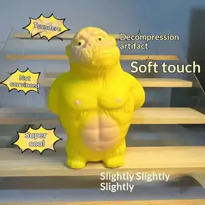 PU Toy Trendy Foam Gorilla Stress Relief Fidgeting Squeeze Fun Street Side Decor, Perfect for Relieving Anxiety and Fun
