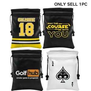 Golf Valuables Pouch, Golf Pouch Bag With Drawstrings, Golf Tee Bag Pouch, Golf Ball Bag For Men Women, Sports & Outdoor Accessories, Golf Pack
