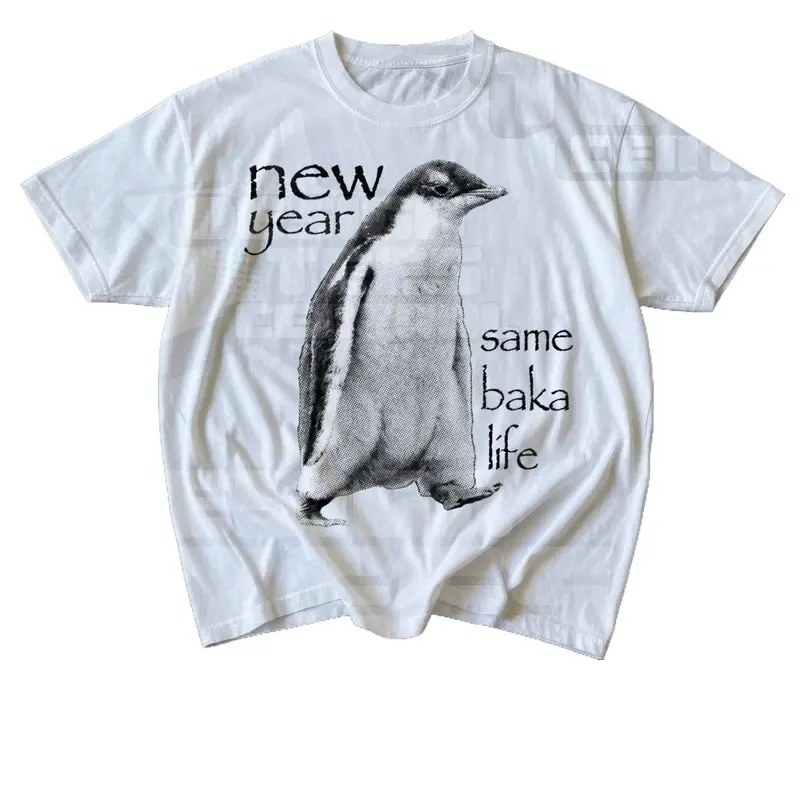 New Year Same Baka Life Penguin TShirt, Funny Meme Shirts